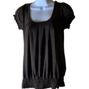 B.Wear Byer California Top Women's Size Medium Stretch Short Sleeves Shirt